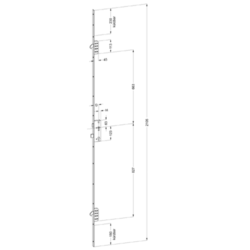 Multiple locking latch haustürschloß türverschluß Bar Swivel Hook | eBay